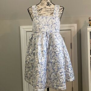 Laura Ashley Blue and White Floral Mini Dress